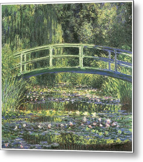 Waterlilies And Japanese Bridge Metal Print featuring the painting Water Lilies and Japanese Bridge by Claude Monet