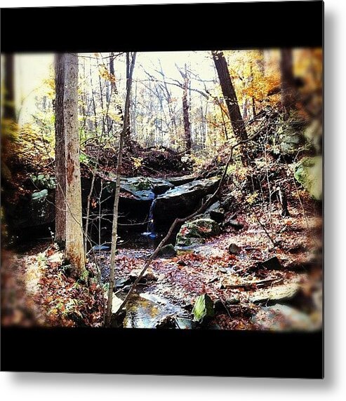 Creek Metal Print featuring the photograph Waterfalling by J Telischak