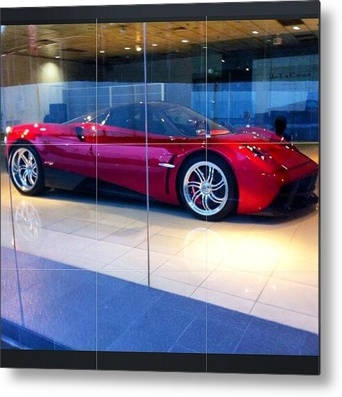 Exotic Metal Print featuring the photograph Well Polished #pagani #huayra #supercar by Janny Ye