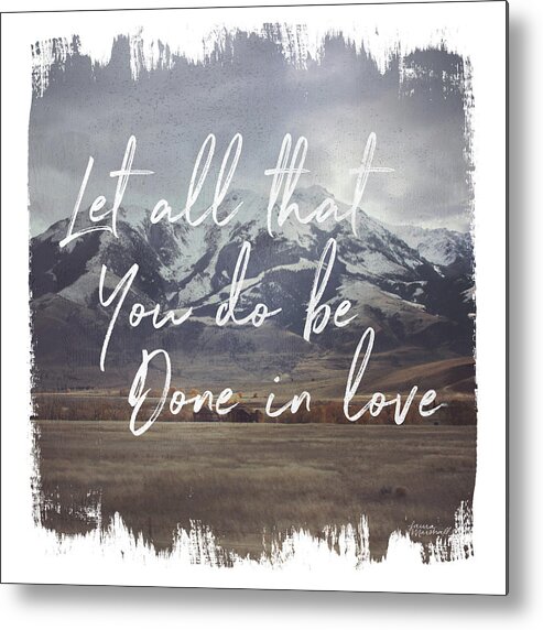 Cascades Metal Print featuring the painting Wild Wishes Iv Done In Love by Laura Marshall