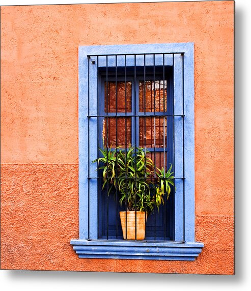 Doors Metal Print featuring the photograph Window in San Miguel de Allende Mexico Square by Carol Leigh