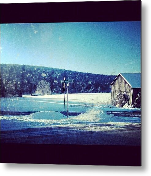 Upstate Metal Print featuring the photograph Winter days by Mike Maher