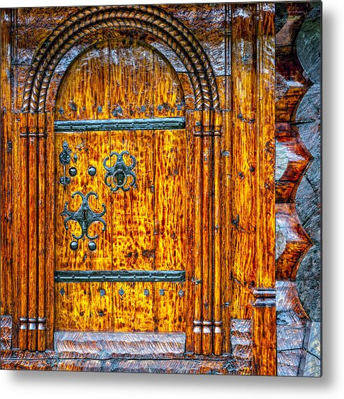 Europe Metal Print featuring the photograph Wooden door by Alexey Stiop