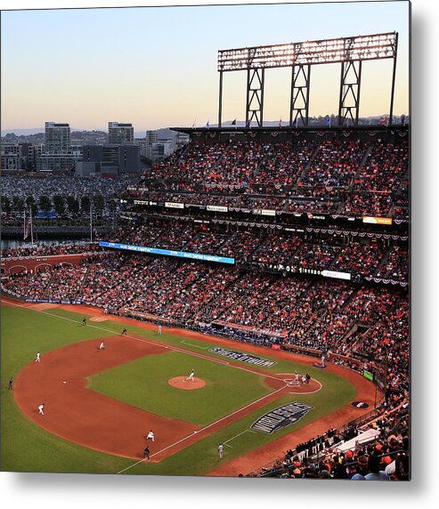 San Francisco Metal Print featuring the photograph World Series - Kansas City Royals V San by Jamie Squire