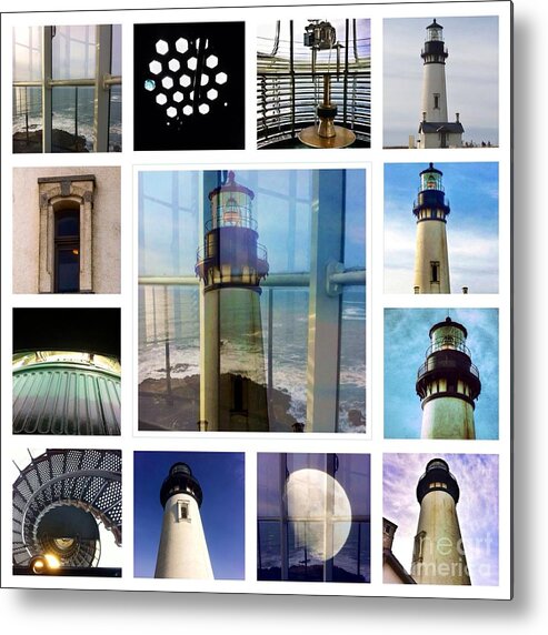 Yaquina Head Lighthouse Essence Metal Print featuring the photograph Yaquina Head Lighthouse Essence by Susan Garren