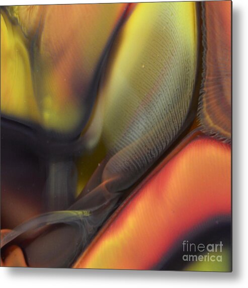 Glass Metal Print featuring the photograph Yellow with Texture by Kimberly Lyon