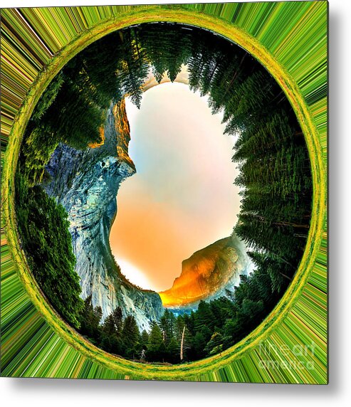 United States Of America Metal Print featuring the photograph Yosemite Circagraph by Az Jackson