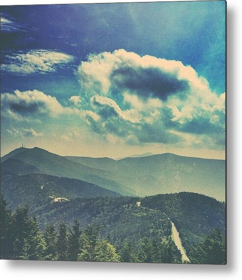 Asheville Metal Print featuring the photograph You Cannot See The Mountain Near by Simon Nauert
