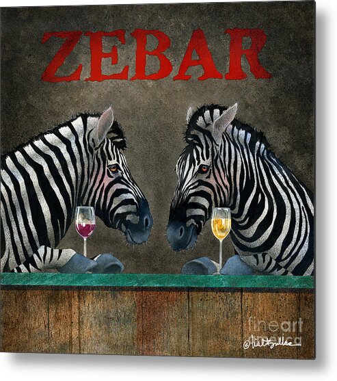 Will Bullas Metal Print featuring the painting Zebar... by Will Bullas