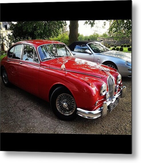 Metal Print featuring the photograph ... And A Vintage Jaguar! by Maddie Madwolfie