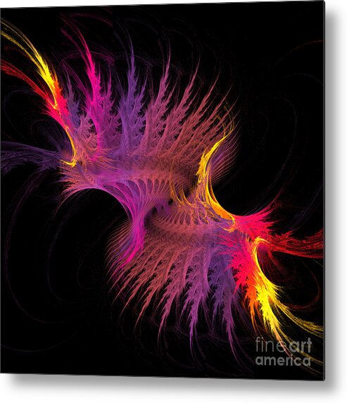 Fractal Digital Art Metal Print featuring the photograph Abstract 151 #1 by Mike Nellums