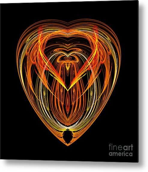 Fractal Digital Art Metal Print featuring the photograph Abstract Eighty-Nine #1 by Mike Nellums