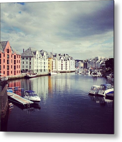 Alesund Metal Print featuring the photograph Alesund - Norway #1 by Luisa Azzolini
