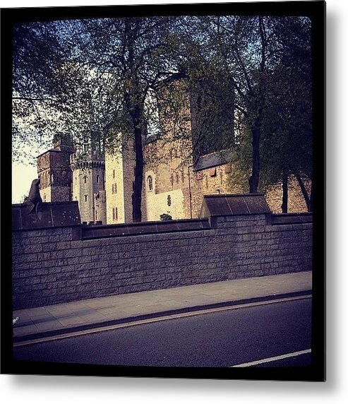 Architecture Metal Print featuring the photograph Cardiff Castle #1 by Hello Gorgeous