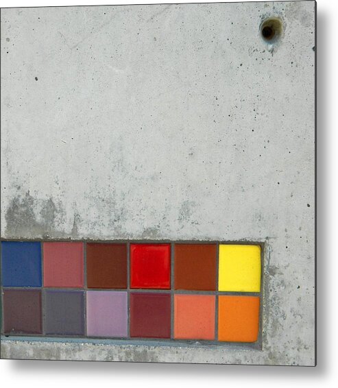 Abstract Metal Print featuring the photograph Cement Art #1 by Everette McMahan jr