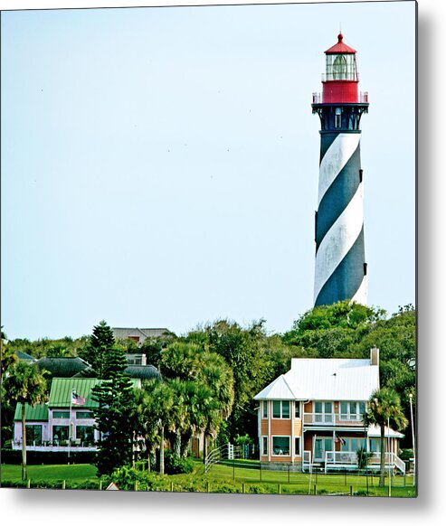 Scenery Metal Print featuring the photograph St. Augustine Lighthouse #1 by Kenneth Albin