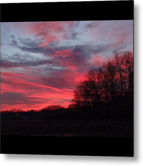 Bd Metal Print featuring the photograph #sky #skyporn #sunrise #spectacularsky #2 by Jason Antich