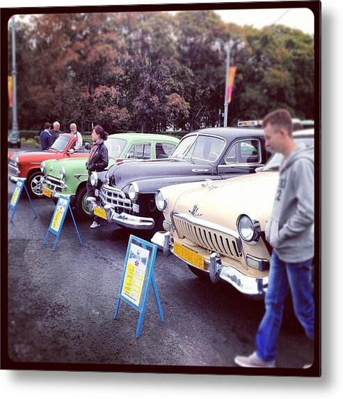  Metal Print featuring the photograph Vintage Cars Show / Выставка #2 by Sergey Mironov