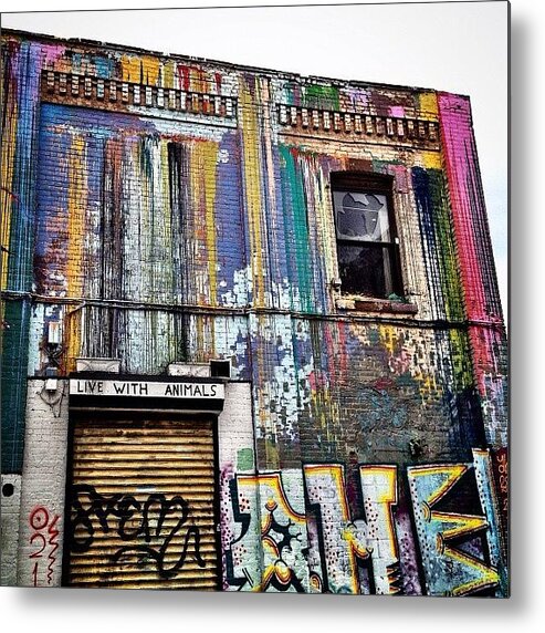 Streetart Metal Print featuring the photograph Williamsburg Graffiti #2 by Natasha Marco