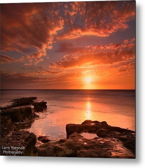 Metal Print featuring the photograph Long Exposure Sunset At A North San #5 by Larry Marshall