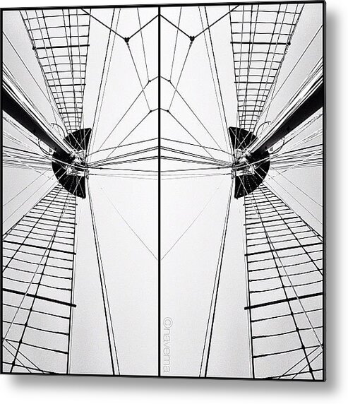 Symmetry Metal Print featuring the photograph 'the Peacemaker': Built In Brazil In #5 by Natasha Marco