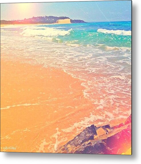 Instagramhub Metal Print featuring the photograph #beach #forster #australia #igaustralia #6 by Nicole Brooks