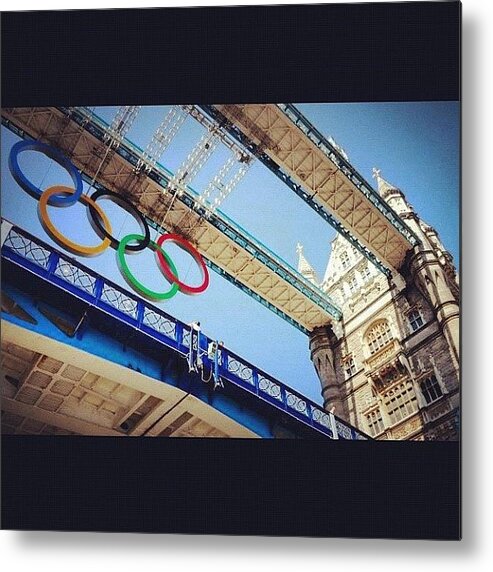 Viewfromunderthebridge Metal Print featuring the photograph #london2012 #london #olympics #6 by Nerys Williams