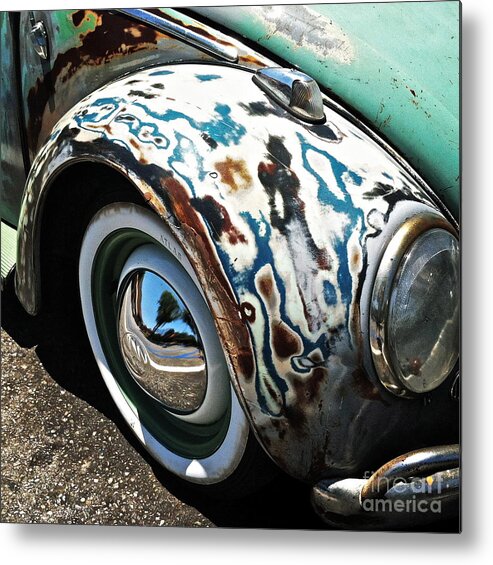 Volkswagon Metal Print featuring the photograph 61 Volkswagon Bug by Gwyn Newcombe