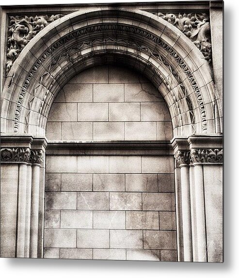 Old Metal Print featuring the photograph A Beautiful Arch Down A Jackson, Mi by Maury Page