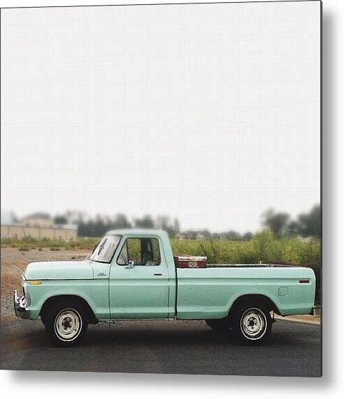 Dreamcar Metal Print featuring the photograph A Mint Colored Ford Pick Up Truck by Sarah Tucker
