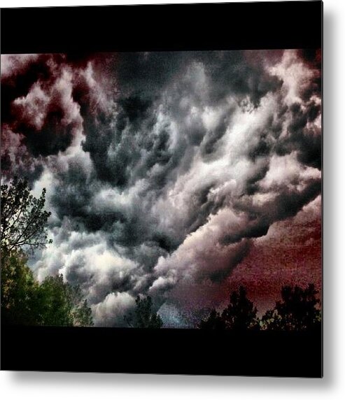  Metal Print featuring the photograph A Tornado Warning In Maine ?!?!?! Wow by Tracey Manning