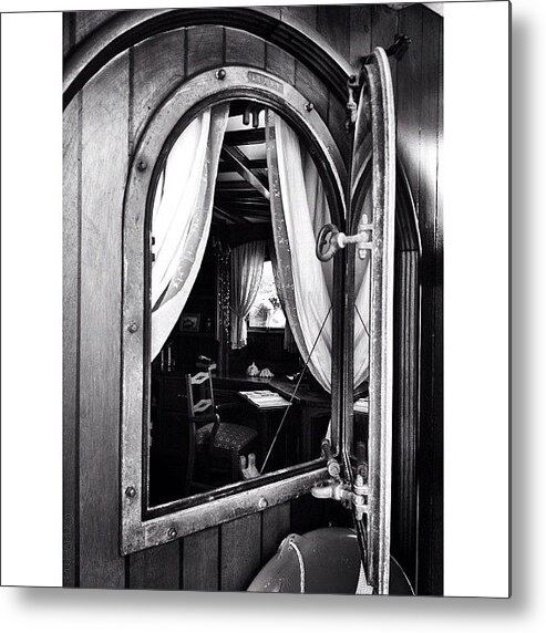 Blackandwhite Metal Print featuring the photograph A View Inside 'the by Natasha Marco