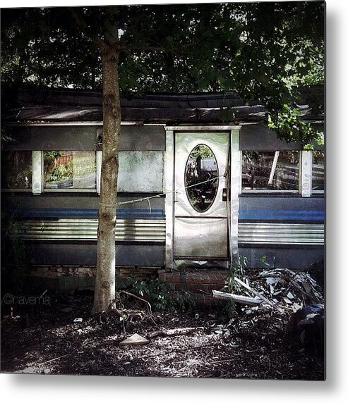 Instaaaaah Metal Print featuring the photograph Abandoned Diner by Natasha Marco