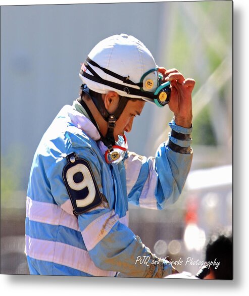  Metal Print featuring the photograph 'Albin Jiminez Jockey' by PJQandFriends Photography