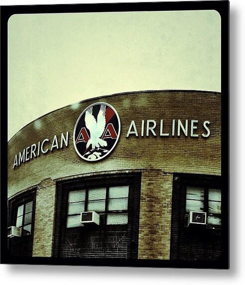 Instaaaaah Metal Print featuring the photograph American Airlines by Natasha Marco