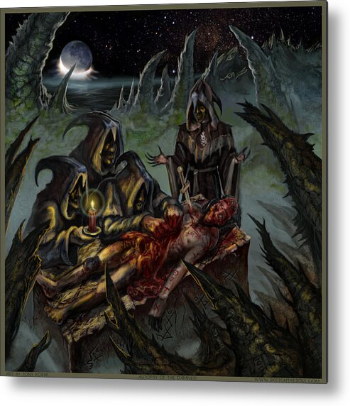 Apostles Of Perversion Metal Print featuring the mixed media Autopsy of the Damned by Tony Koehl