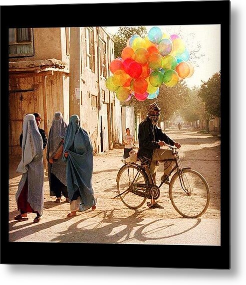 Afghanistan Metal Print featuring the photograph Balloons in Afghanistan by Cody Barnhart