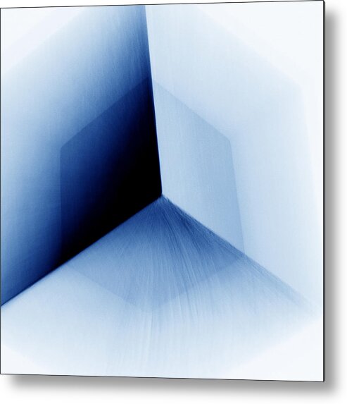 Square Metal Print featuring the photograph Blue Nexus by Mark Fuller