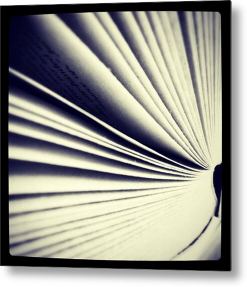 Story Metal Print featuring the photograph #book #reading #pages #photooftheday by Ritchie Garrod