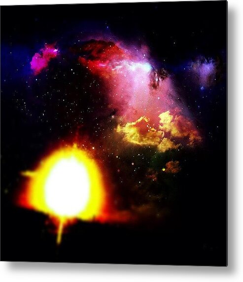 Galactic Metal Print featuring the photograph Brighter Than Sunshine #edit #bright by Emily W