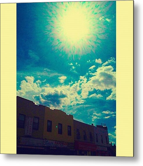 Bushwick Metal Print featuring the photograph #bushwick #sky ☁☀ #brooklyn by Jodi Jankowski