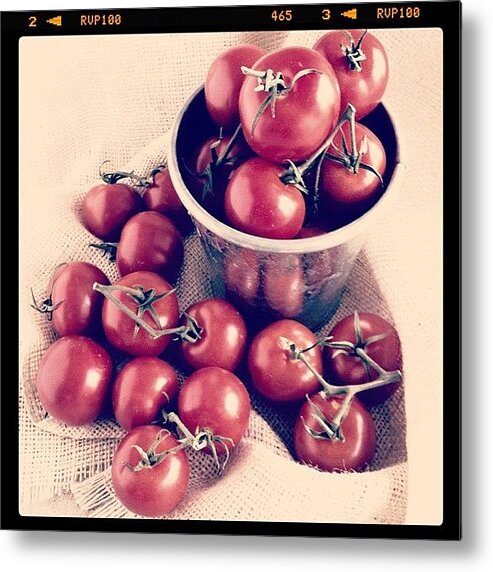Instagram Metal Print featuring the photograph Campari Tomato Still-life #tomatoes by Lynne Daley