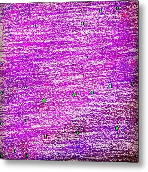 Profile Metal Print featuring the photograph Christmas Lights #4, Abstract Art by Fotochoice Photography