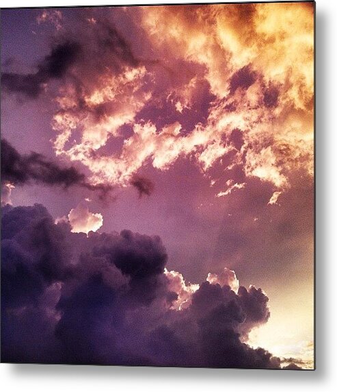 Sky Metal Print featuring the photograph Cielitolindo #sky #clouds #hdr #sunset by Maura Aranda