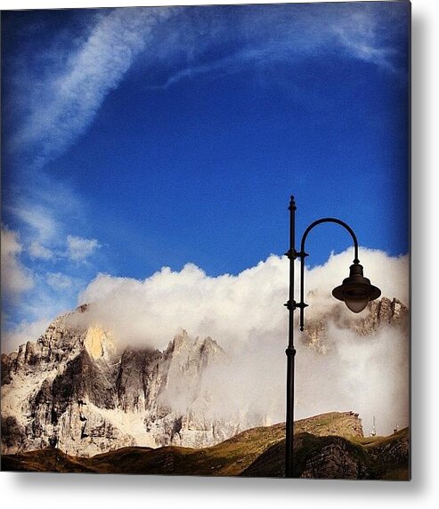 Scenery Metal Print featuring the photograph Clouds Over The Dolomites by Luisa Azzolini