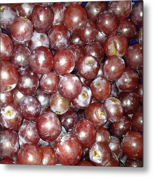  Metal Print featuring the photograph Day Five: What I Ate Grapes Yumm!!! by Savanna Rose Shaw