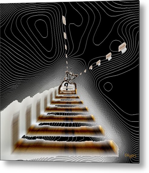 Painting Metal Print featuring the digital art Decisions No. 3 by Paula Ayers