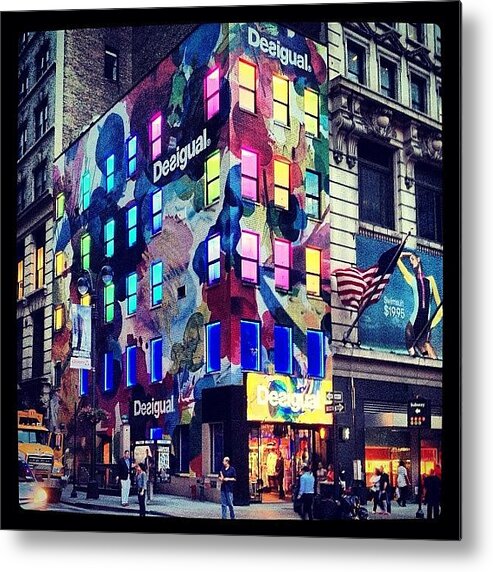 Europe Metal Print featuring the photograph Disigual Night by Randy Lemoine
