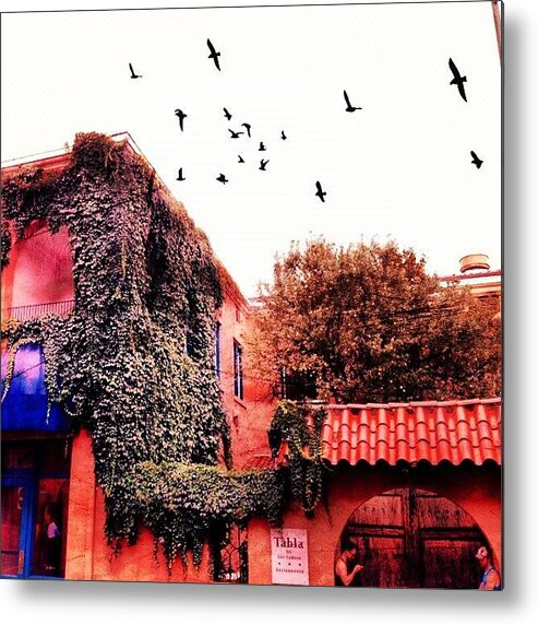 Instagram_art Metal Print featuring the photograph Downtown Santa Fe by Paul Cutright