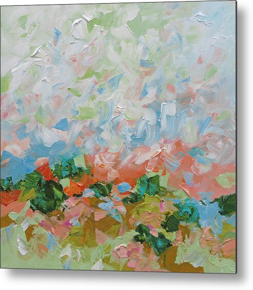 Art Metal Print featuring the painting Early Spring by Linda Monfort